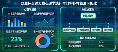 欧洲杯点球大战心理学统计与门将扑救算法可视化